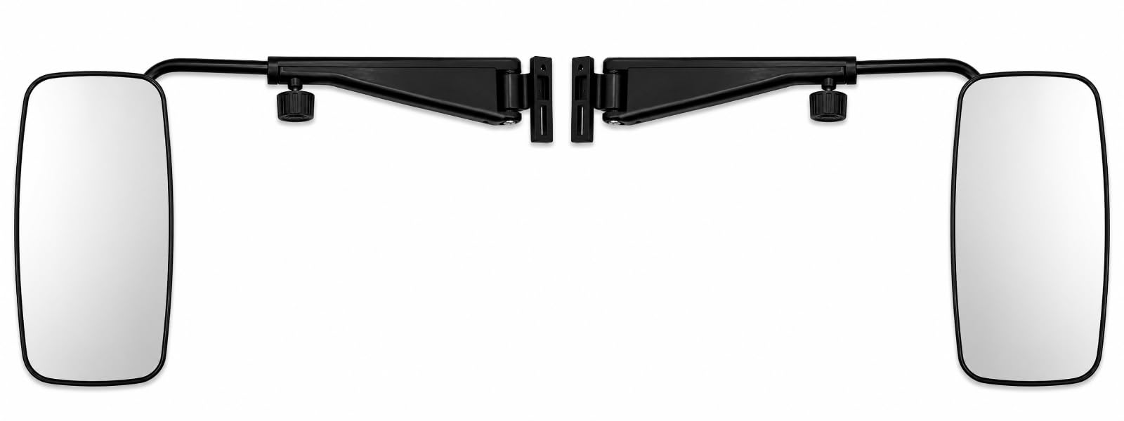Lot de 2 rétroviseurs extérieurs 380 x 195 mm R1200 avec 2 supports de rétroviseur 530-780 mm Ø 17 mm OEM 4285291M91 pour tracteur Massey Ferguson