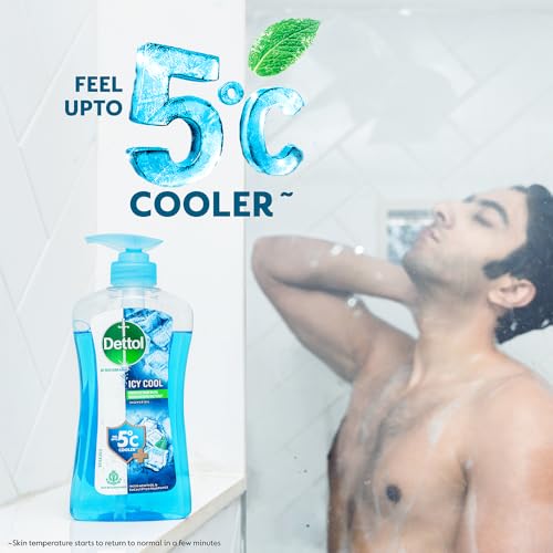 Image of Dettol Body Wash and Shower Gel for Women and Men,Icy Cool & Lime Fresh - 500ml each | 12h Odour Protection | Long Lasting Freshness