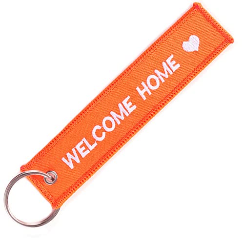 LLAVEROSMOTOR.ES Porte-clés en tissu WELCOME HOME - THERE IS NO PLACE LIKE HOME Cover