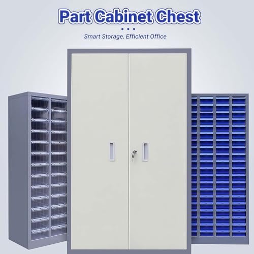 Organizzatore di parti - Armadio in acciaio inox con cassetti ed etichette per l'organizzazione di utensili e hardware