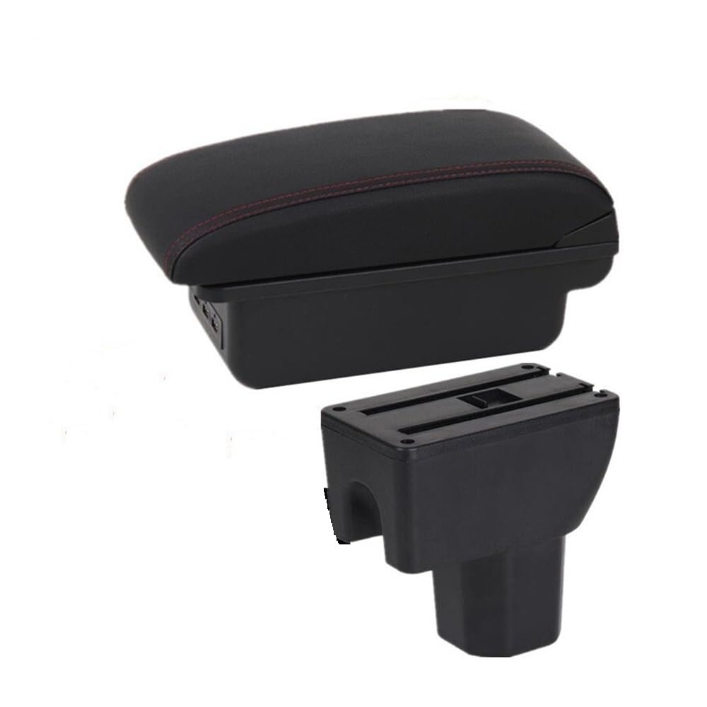 Aierdeyp B1 Black Red 3Usb Car Armrest Box For Suzuki For Ignis