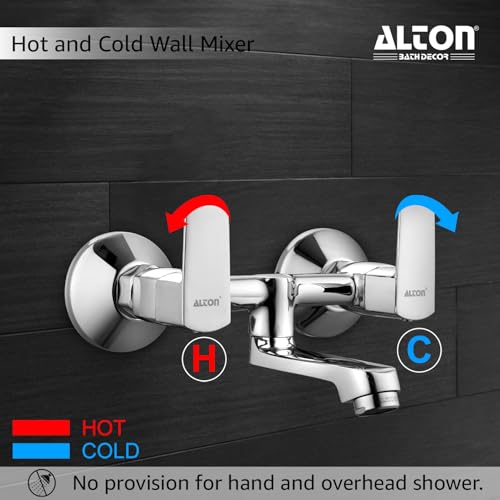 Image of ALTON QDRL5875 Brass, Wall Mixer Non Telephonic, Chrome Finish