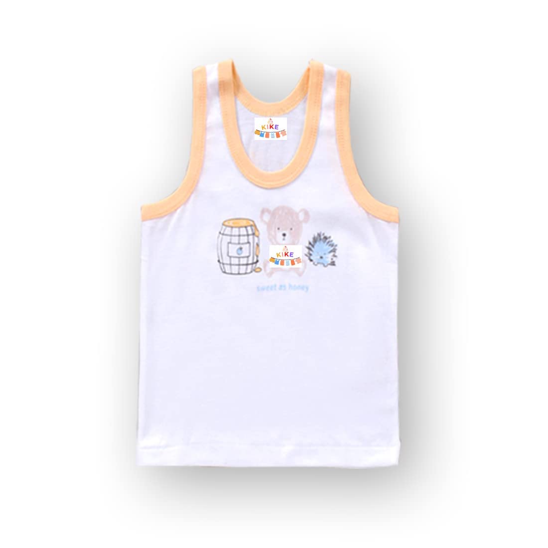 KIKE Baby boy Sando,Sando Kids Boys,Baby Banyan boy,Baby Sandow,Kids ganji,Kids Under Vest,Under Shirt Boys,Banyan Kids,New Born Baby Inner,baniyan Baby boy pack of 6 (multicolor 3, 12-18 Months) 2