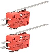 Heschen Mikroschalter, V-153-1C25, SPDT, langer Scharnierhebel, 20A 250VAC, 2er-Pack