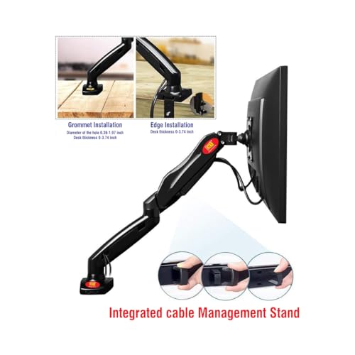 Image of MX Heavy Duty TV Wall Mount Stand for 17-27 inches LED /LCD /Monitor Screen's Full Motion 180 Rotatable Universal Wall Mount Bracket (Monitor Desk Mount, 17 inch- 27 inch)