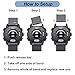 20mm Watch Band for Garmin Forerunner 55/Forerunner 245/Vivoactive 5/Vivoactive 3, Soft Silicone Band Replacement Strap for Garmin Smart Watch (Black)