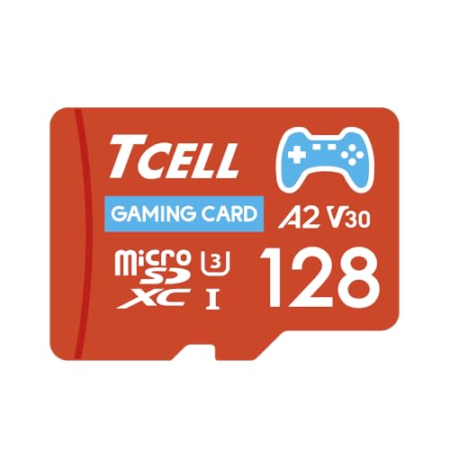 【Nintendo Switch 動作確認済】TCELL ゲーミング 128GB 台湾製 メモリーカード microSDカード microSDXC A2 USH-I U3 V30 読み込み100MB/秒 書き込み80MB/秒 アダプター付き ゲーム機用 対応 任天堂 Switch/ASUS ゲーミングPC ROG Ally/Steam Deck OLED/Lenovo Legion Go