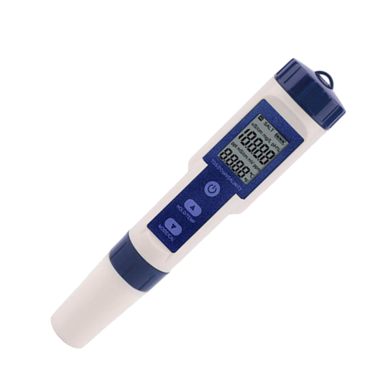 KOMBIUDA Medidor Digital de Salinidad para Piscina y Acuario Alta Precisión, Diseño Único LCD y Material Plástico Resistente, Adecuado para Tanques de Peces