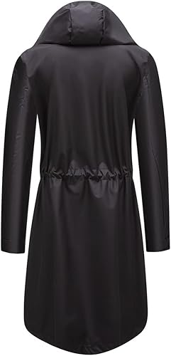 Miniatura 3 de MODFUL Chaquetas ligeras para mujer, chaqueta impermeable para lluvia, rompevientos, gabardinas al aire libre con capucha