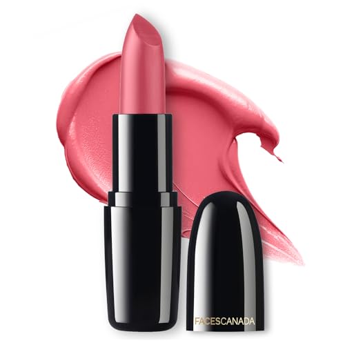 Image of FACES CANADA Weightless Creme Finish Lipstick - Pretty Pink 07, 4g | Creamy Finish | Silky Smooth Texture | Long Lasting Rich Color | Hydrated Lips | Vitamin E, Jojoba Oil, Shea Butter, Almond Oil