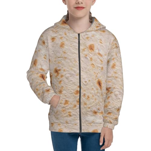 Tortilla Kids Pullover Hoodies Boys Zip Up Sweatshirts Girls Athletic Clothes with Pocket3