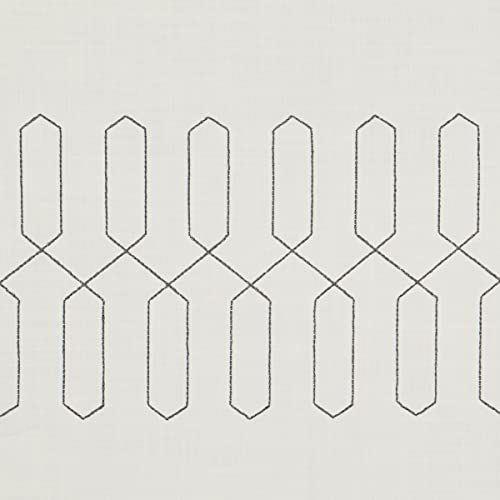 Vue Arashi Modern Boho Decorative Ombre Rod Pocket Window Curtain For Living Room (1 Panel), 52 In X 95 In, Grey #TOP5