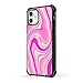 CASETiFY Ultra Impact Case for iPhone 11 - Pink Swirls - Clear Black