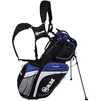 Ram Golf Hybrid Stand/Trolley Golf Bag with 14 Way Divider, Black/Blue
