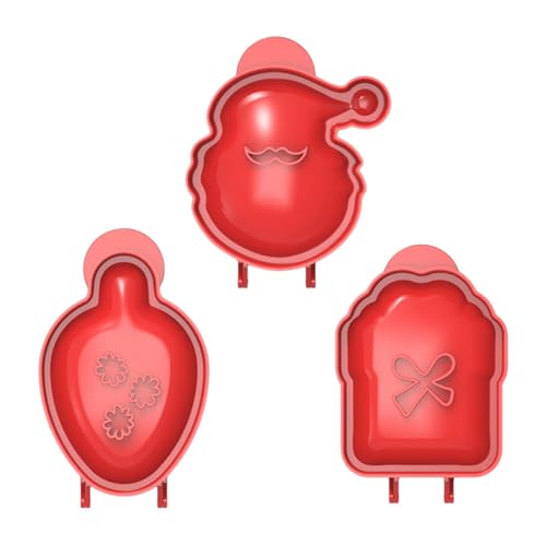 Christmas Hand Pie Maker - Pocket Pie Mold Maker - Set of 3 Dough Presser Pocket Pie Moulds, Christmas Hand Pie Press Mold Maker for Baking