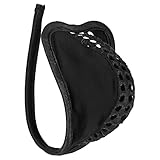 Vxuxlje Sissy Men's Chastity Cover Floral Lace Invisible C-String Underwear O Ring Lingerie Briefs Type B Black One Size