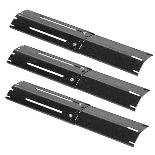 Denmay 30 à 53,4cm Plaques Tentes Chauffantes de Barbecue Réglable en Porcelaine Emaillée pour Barbecue Grill à Gaz Charbroil, Nexgrill, Landmann,...