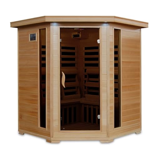 HEATWAVE Tucson 4 Person Hemlock Low EMF Infrared Sauna for