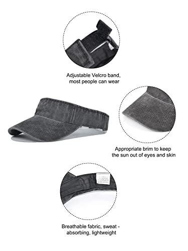 Century Star Visors For Women Mens Sun Visor Hats Athletic Outdoor Tennis Running Adjustable Beach Cap Costume Yellow One Size thumb #4