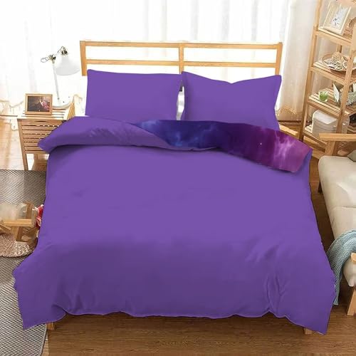 Housse de couette 200x200 microfibre douce avec fermeture éclair cachée et 2 taies 65x65 - 6