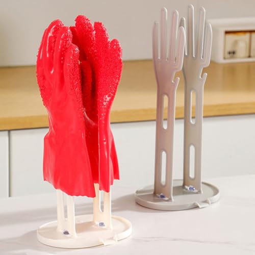 Estante multifuncional de cocina escurridor para trapos y guantes de plástico 7