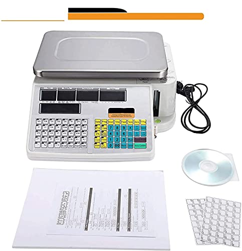 Báscula digital con impresora y doble pantalla 6kg miniatura 5