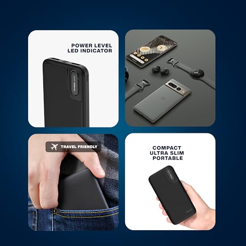 Image of Nextech 10000mAh Power Bank | Power Bank Fast Charging | Dual Input (Type-C + Micro) & Dual Output | Powerbank for iPhone, Android | Compatible with All Smartphone