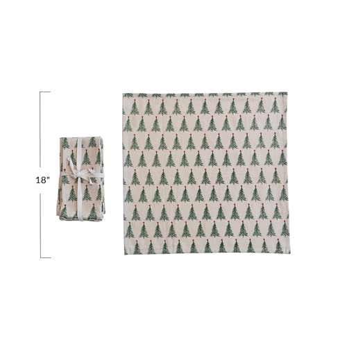 Servilletas de Algodón Stonewashed con Estampado Navidad x4 miniatura 2
