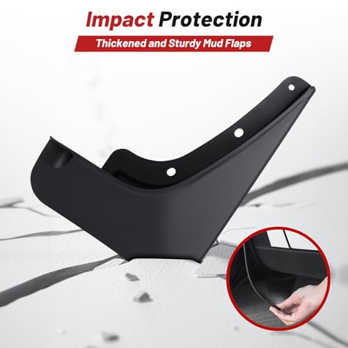 Image of 2026 Upgraded Kona Mud Flaps for 2024 2025 2026 Hyundai Kona Accessories,All Weather Kona Splash Guards,No-Drill Front&Rear 4PCS Kona Fender Set with Hardware(NO Fit 2024 N Line Model)