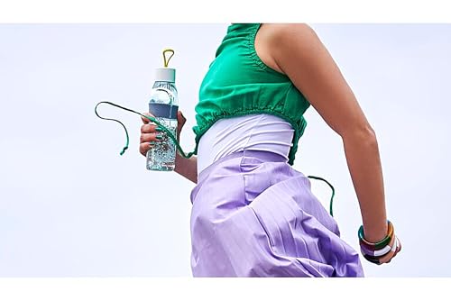 Mepal - Wasserflasche Ellipse - Wiederverwendbare Trinkflasche - Auslaufsichere - Geeignet für kohlensäurehaltige Getränke - BPA-frei - 500 ml - Lemon Vibe