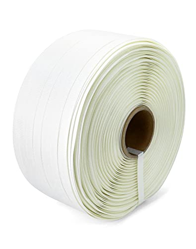 Qwork WD10016 3/4 Inch X 1640' Woven Cord Strapping Roll, Heavy Duty Polyethylene Braided Rope Strap Roll thumb #1
