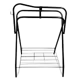 Colorado Saddlery Portable Saddle Rack Freestanding Folding Horse Saddle Stand Improved Design Holds