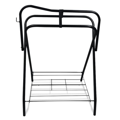 Colorado Saddlery Portable Saddle Rack Freestanding Folding Horse Saddle Stand Improved Design Holds More Weight Made Of Tubular Steel #TOP20