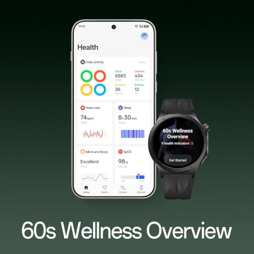 Image of OnePlus Watch 4, LTPO OLED, 43g Titanium 16-Day Battery, 100+ Sports, Black