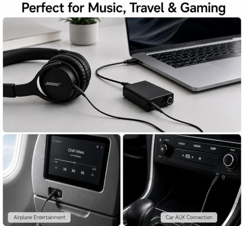 Image of Replacement Audio Cable Cord,Aux Wire 3.5mm to 2.5mm Compatible with Bose QuietComfort QC25 QC35 QC35II QC45 NC700 Soundlink Soundtrue Headphones (No mic)