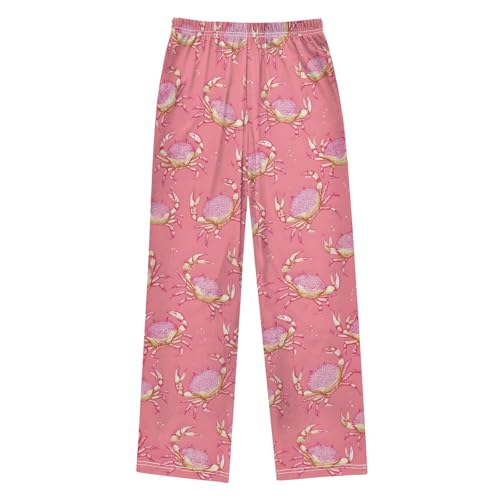 ALAZA Lovely Stylish Crab Pajama Lounge Pants Long Sleep Pajama Bottoms with Pockets2