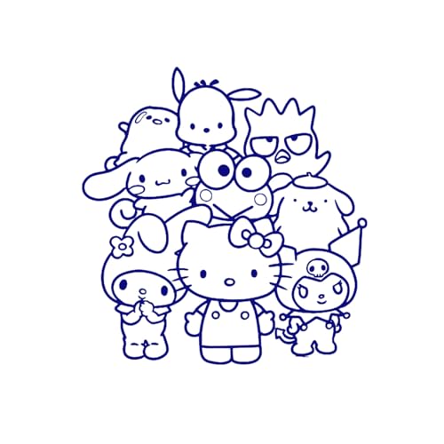 Vinilo decorativo Sanrio Friends 22x21 pulgadas miniatura 2