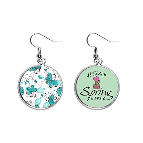 Pendientes aquamarine de flores para lucir en tus eventos y paseos de la temporada de primavera