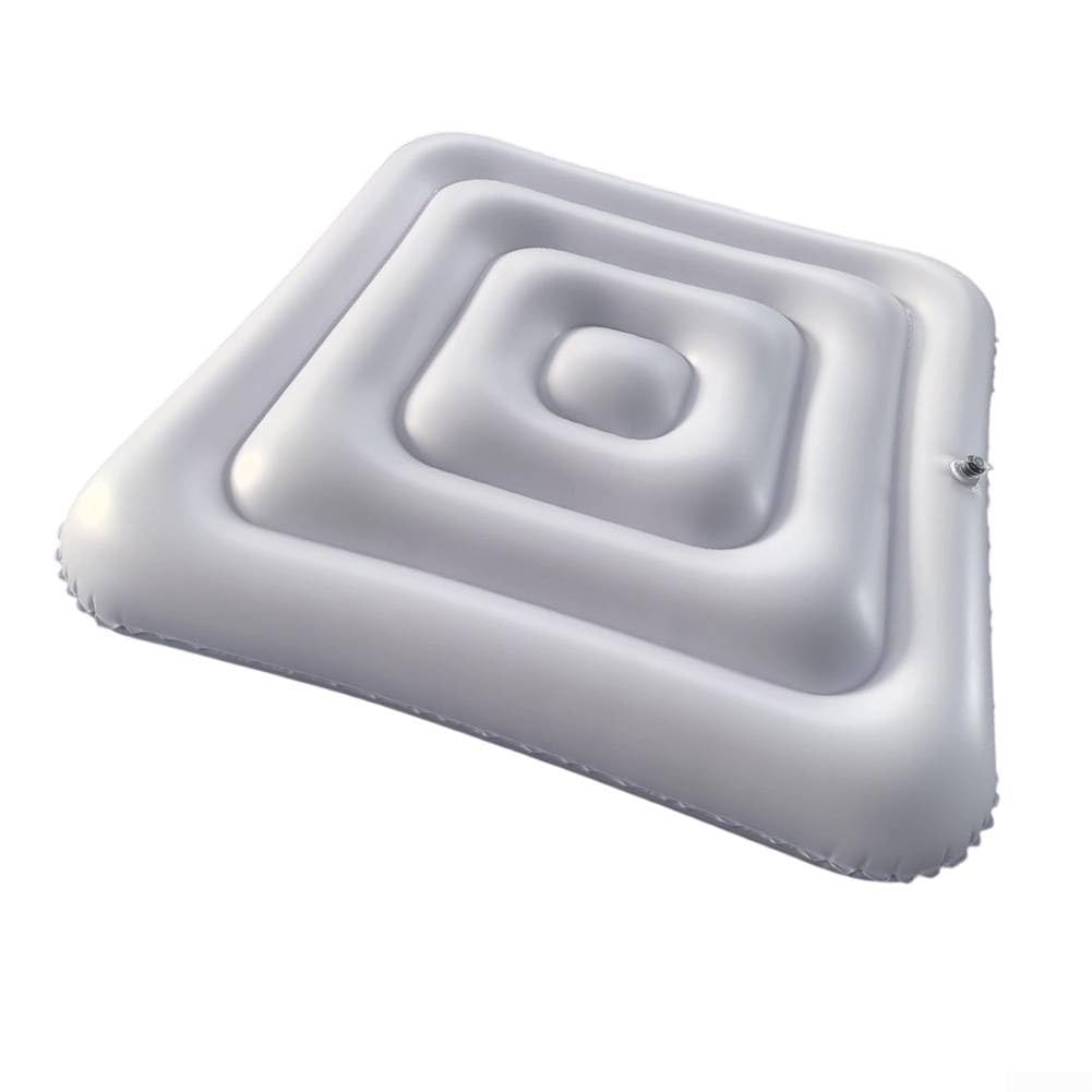 Copertura Gonfiabile 135 cm Quadrata per Spa Coperta Isolante in PVC Resistente alle intemperie Protezione Esterna Bianca (Bianco B)