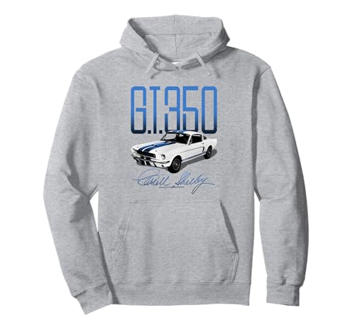 Carroll Shelby Auto Blanco y Azul G.T.350 Sudadera con Capucha