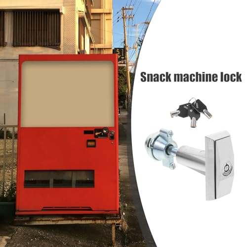 Serrure à Poignée T Facile à Installer pour Distributeur de Snacks Sécurisé