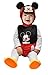 Ciao-Baby Mickey costume tutina fagottino Disney, 6-12 mesi Unisex bambini, 11254.6-12