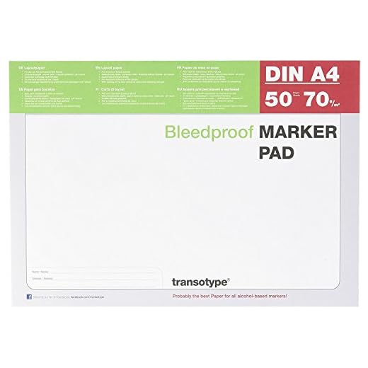 Copic – Bloc de 50 hojas A4 para rotuladores con base de alcohol