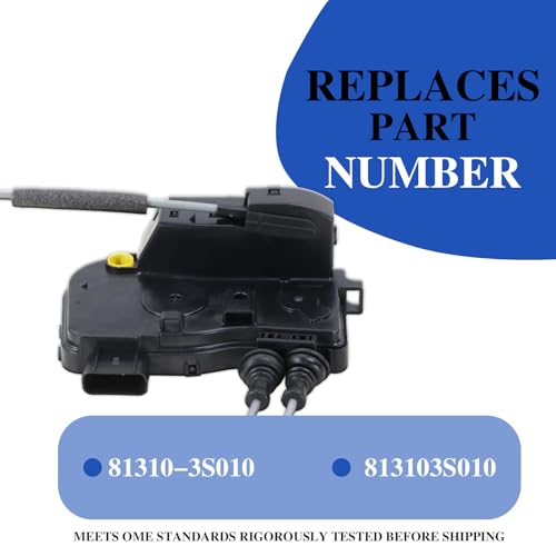 Image of Door Lock Actuator Front Left Driver Side 81310-3S010 | Compatible with 2011-2015 Hyundai Sonata 2.0L 2.4L L4