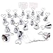 JZK 20 Sliver Bell Wedding Kissing Bell Card Holder Photo Holder memo Holder Place Holder for Wedding Birthday Baby Shower Christmas Party