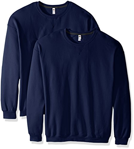 Fruit of the Loom Men's Crew Sweatshirt (2 Pack)
