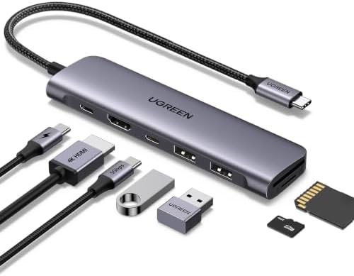UGREEN USB C Hub, 7-in-1 Revodok USB Hub for Laptops, 4K HDMI to ...