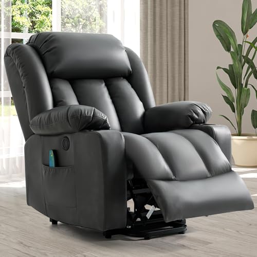 Sillón eléctrico reclinable con calefacción y masaje miniatura 1