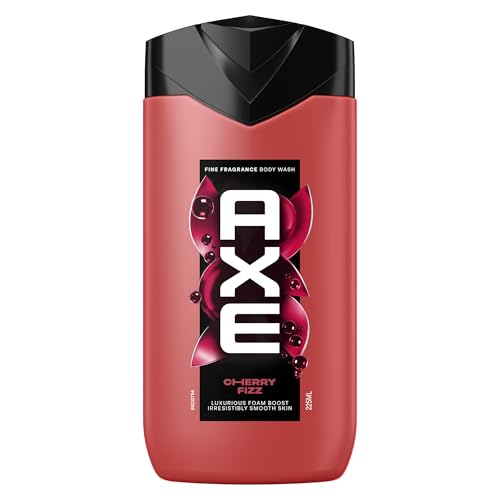Axe Fine Fragrance Duschgel Cherry Fizz für unwiderstehlich glatte Haut nach der Dusche mit einem spektakulären Duft 225 ml