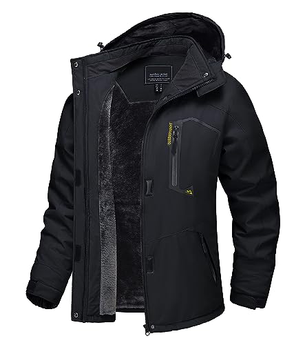 TACVASEN Womens Ski Jacket Snowboard Warm Fleece Lined Hood Winte...